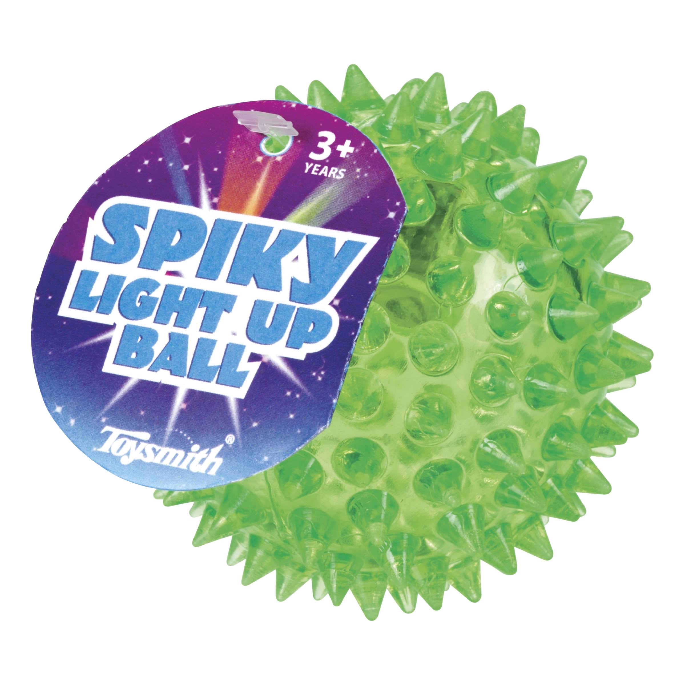 Toysmith Flashing Spiky Ball - Color May Vary