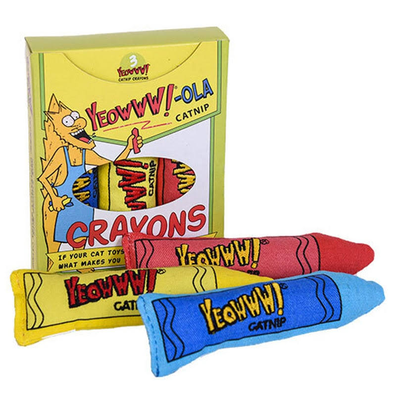 Yeowww Cat Toys with Pure American Catnip (Crayon)