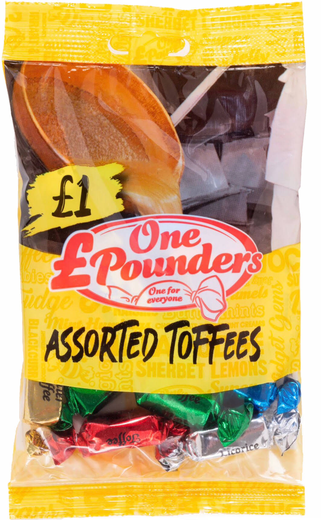 One Pounders - Assorted Toffees 140g