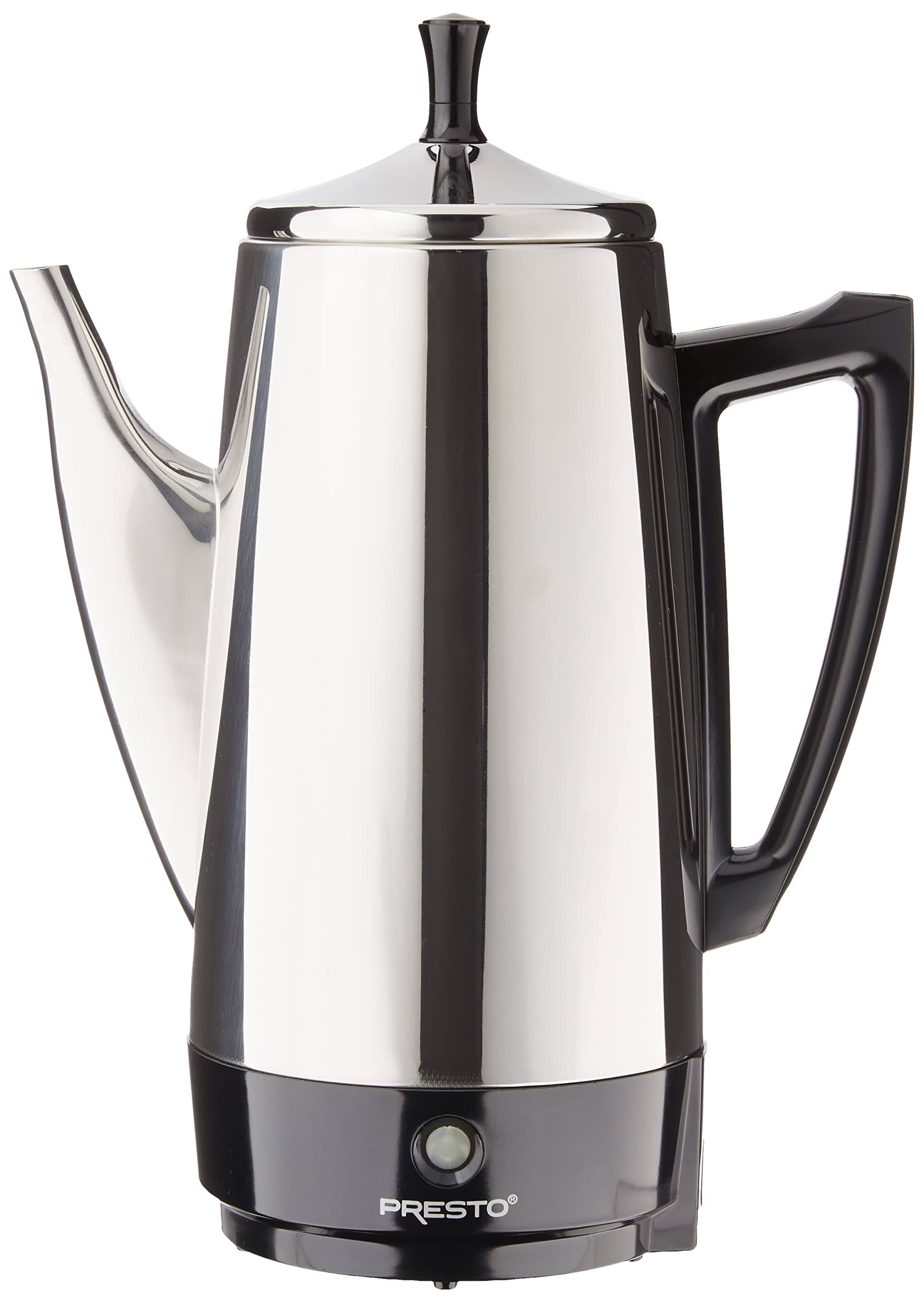 Presto 02811 12-Cup Stainless Steel Coffee Maker - Silver