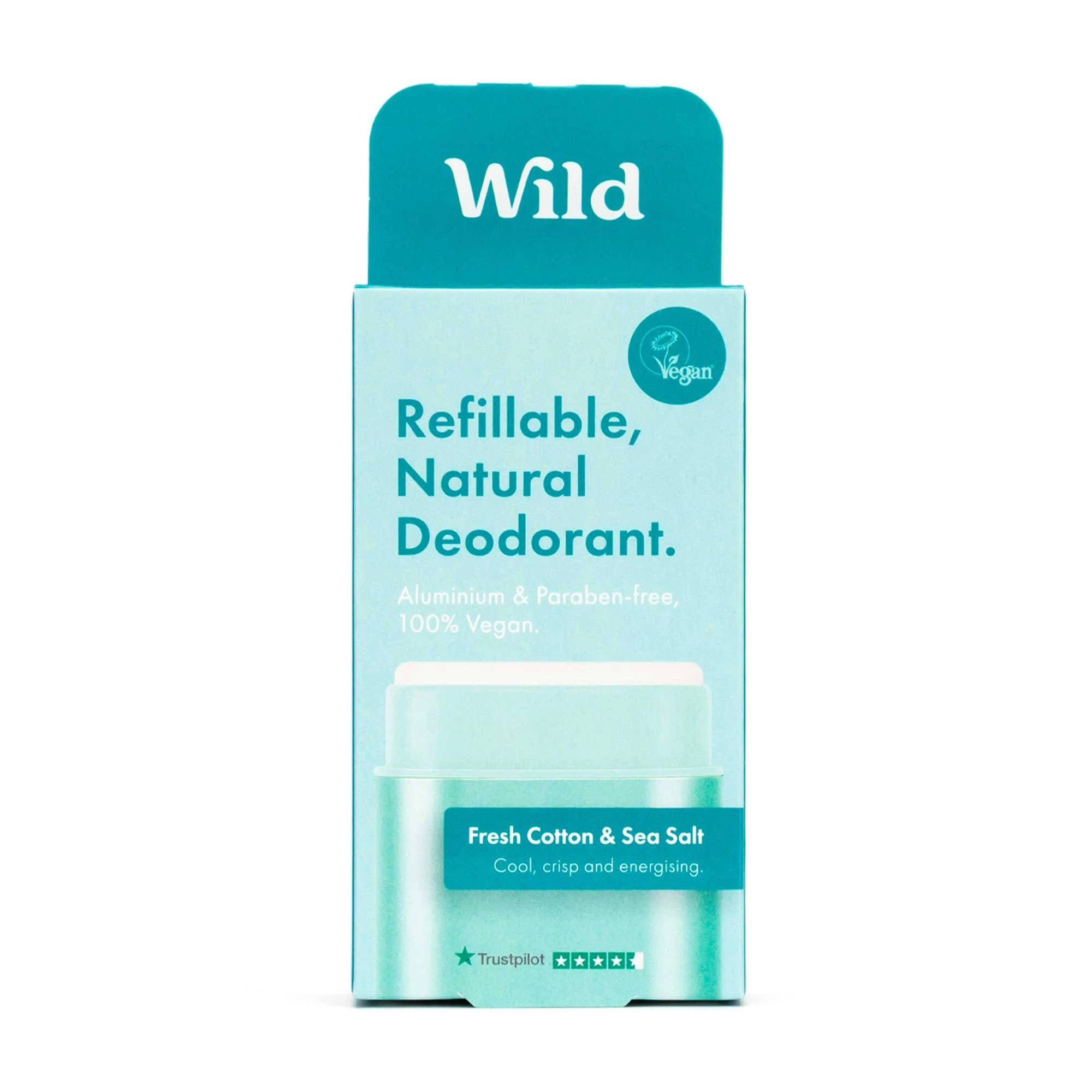 Wild Fresh Cotton & Sea Salt Deodorant & Aqua Case Starter Pack