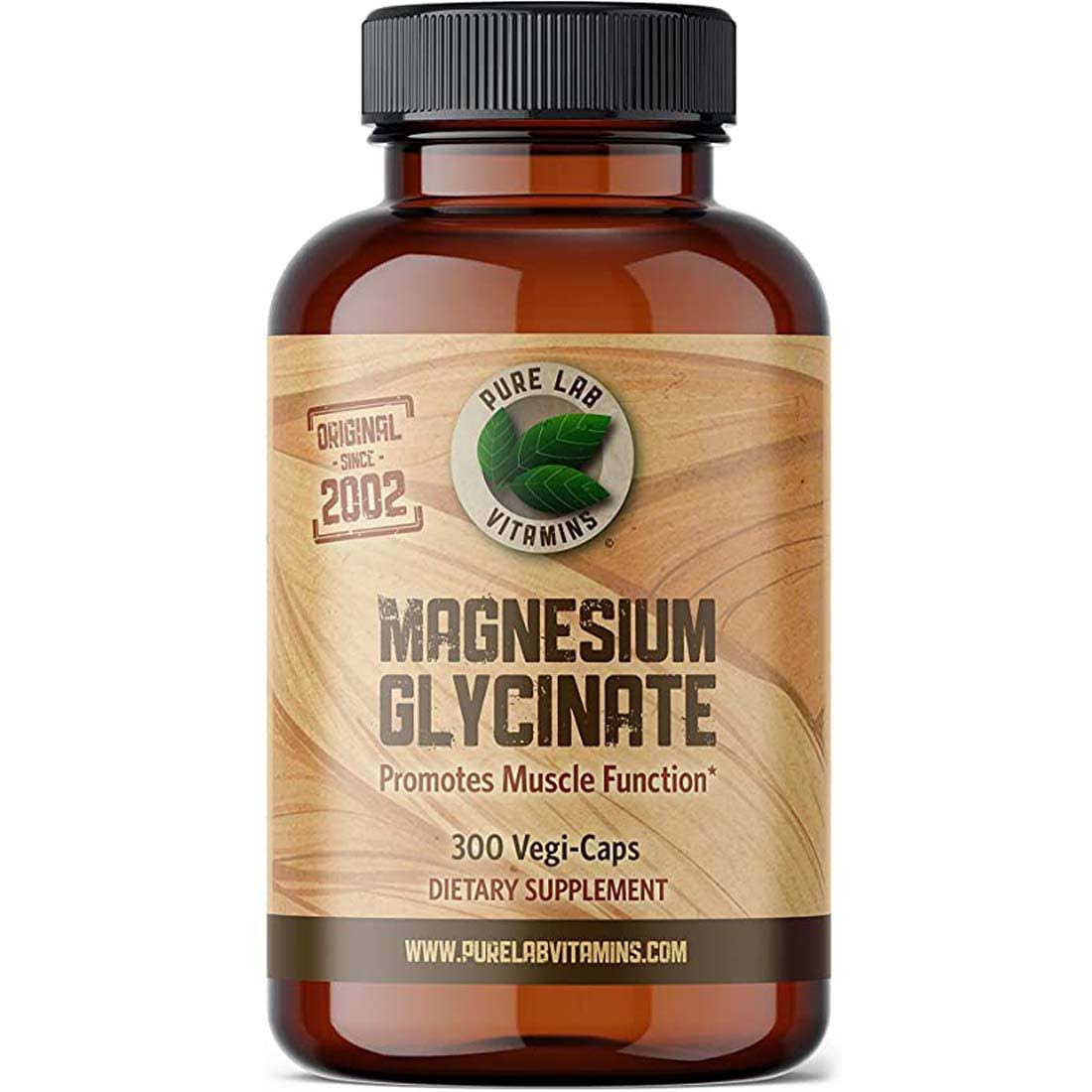 Pure Lab Vitamins Magnesium Glycinate 120 Veggie Caps