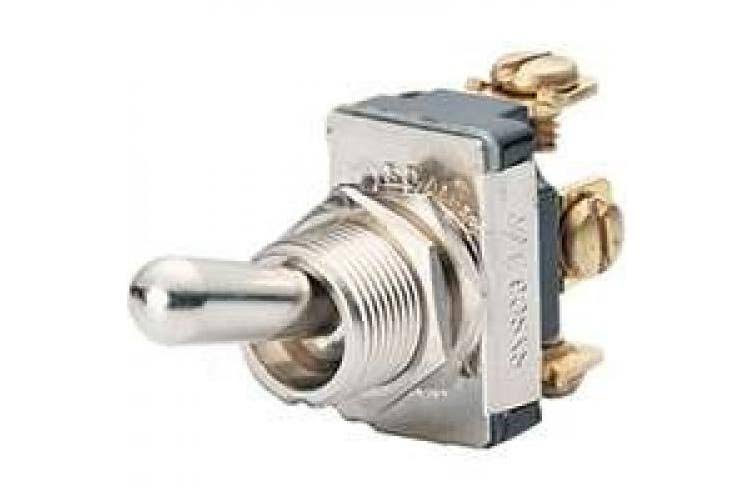 Calterm 41710 Toggle Switch, 12 Vdc, 15 A, Silver