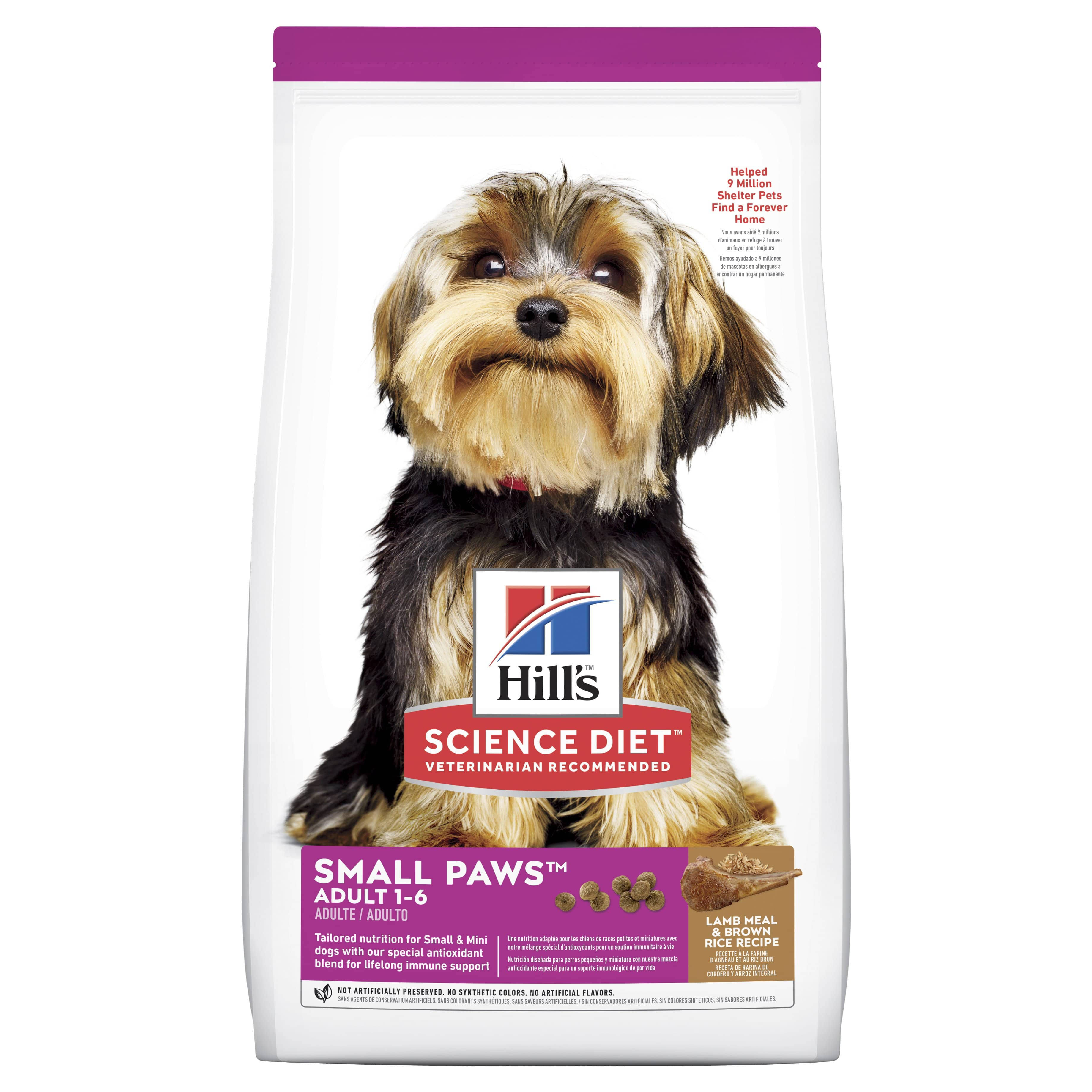 Hill's Science Diet Dog Food - Small & Toy Breed, Dry, Lamb Meal & Rice Recipe, 4.5lbs