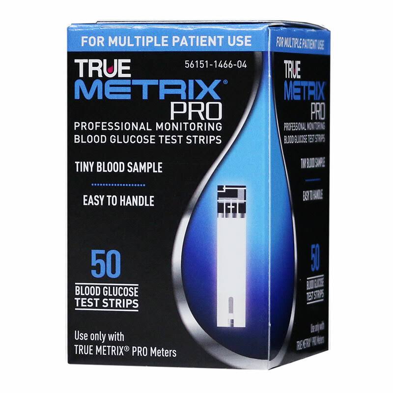 Truemetrix Pro Blood Glucose Test Strips - 50 Count