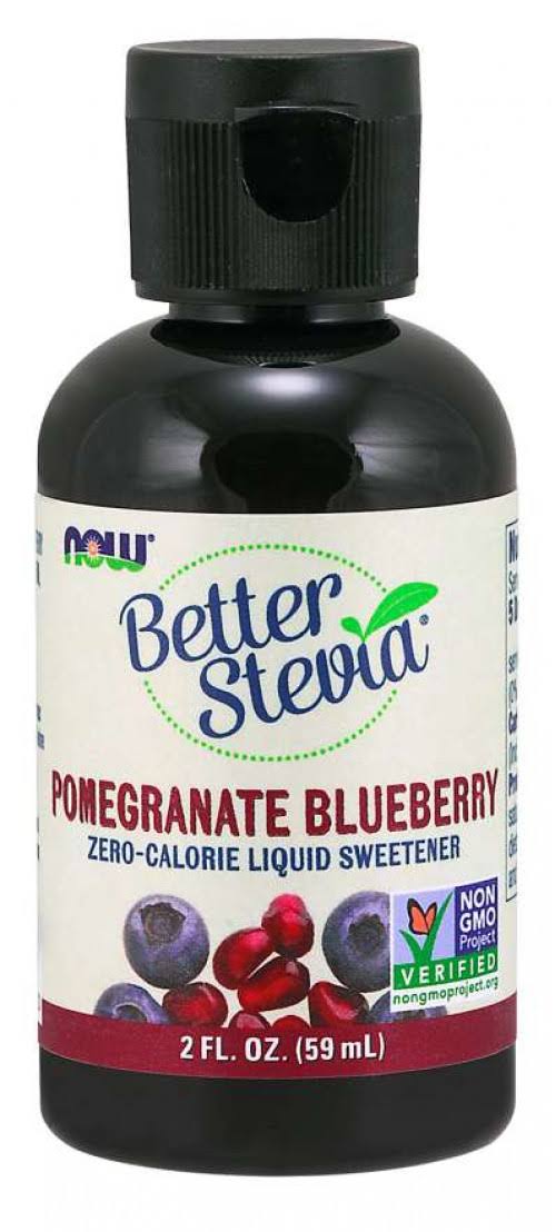 Now Foods Better Stevia Liquid Sweetener - Pomegranate Blueberry