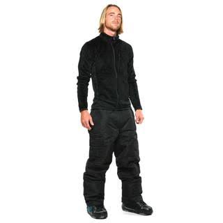 Pulse Men's Black Cargo Snowboard Pants, Size L