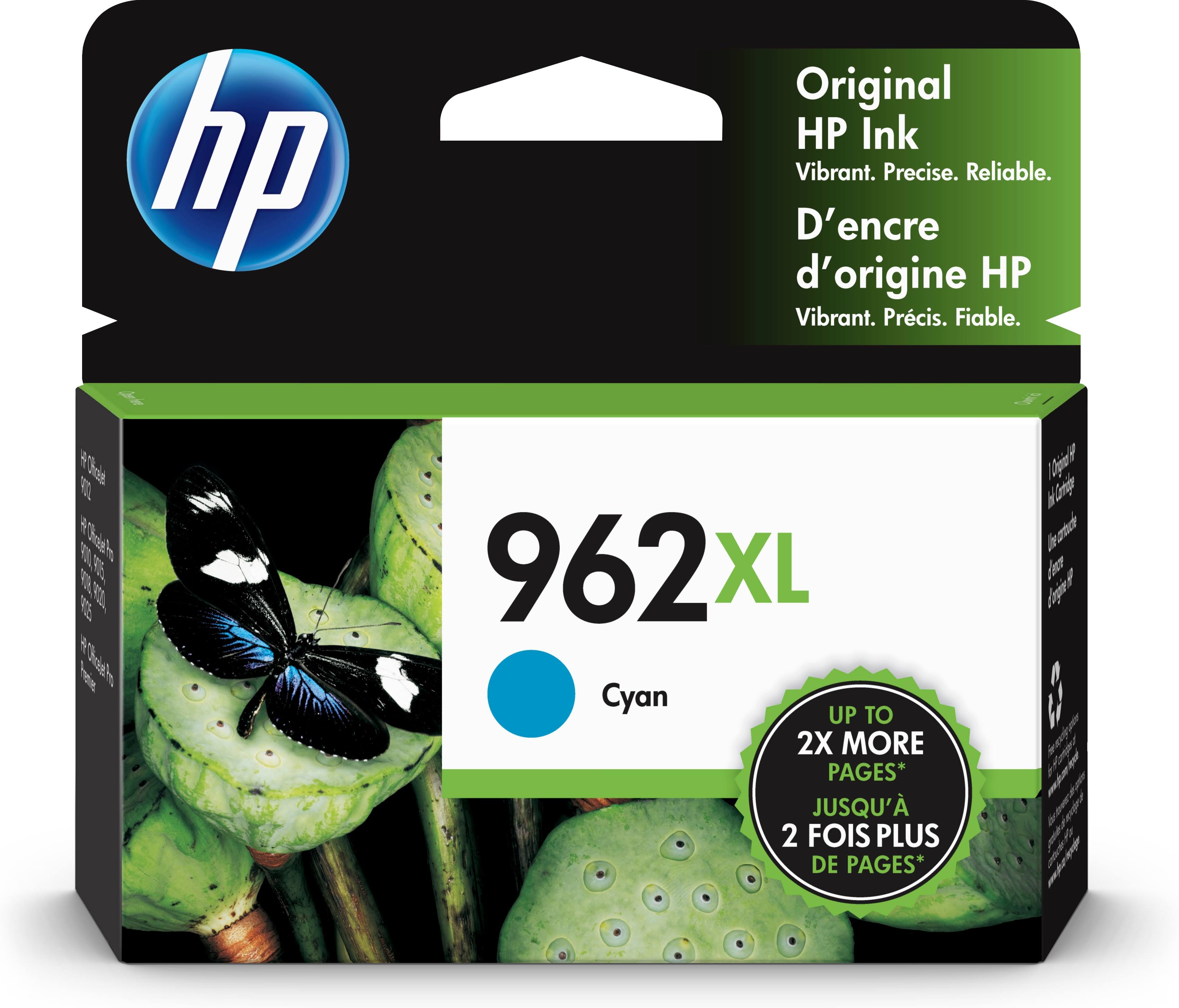 HP 962XL High Yield Original Ink Cartridge - Cyan