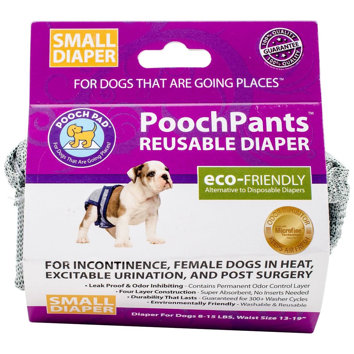 Pooch Pants Reusable Dog Diaper - Small