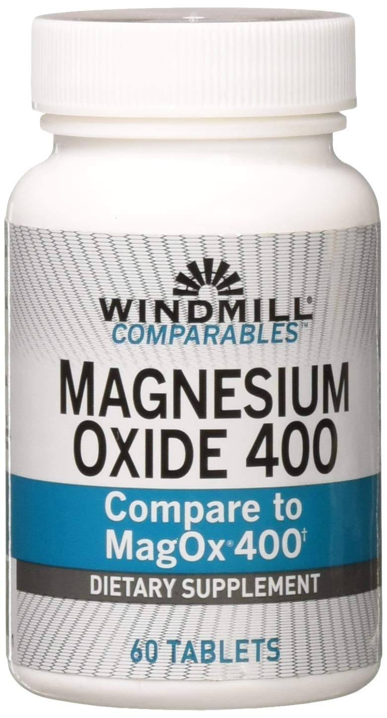 Generic Magnesium Oxide 400 mg Tablets by Windmill- 60 ea
