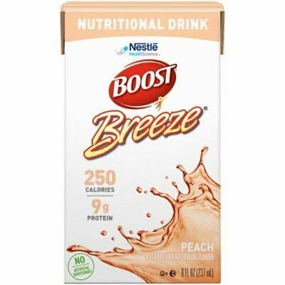 Resource Liquid Nutrition - Breeze Clear Peach, 27 x 8oz