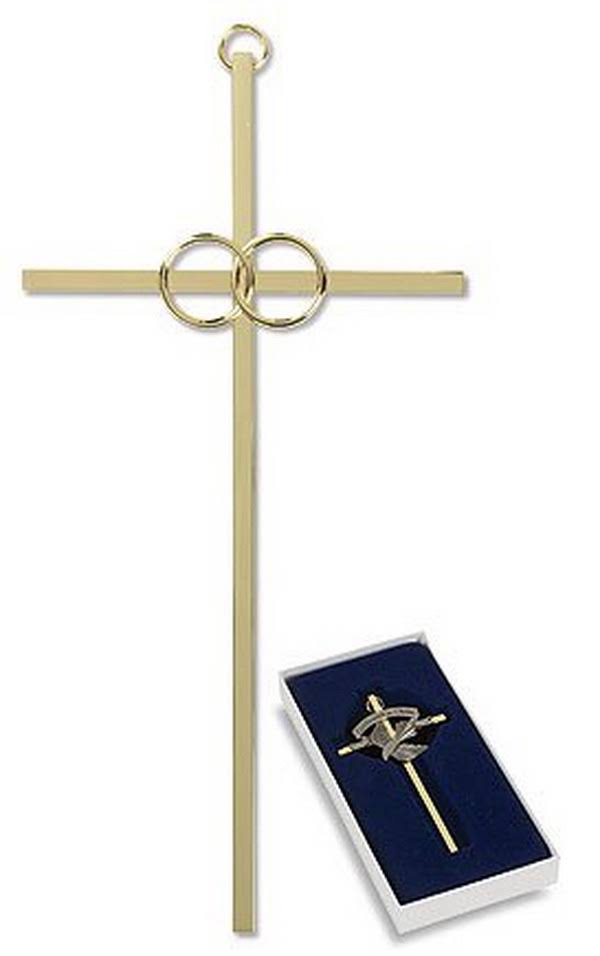 Christian Brands G1060 Brass Wedding Cross