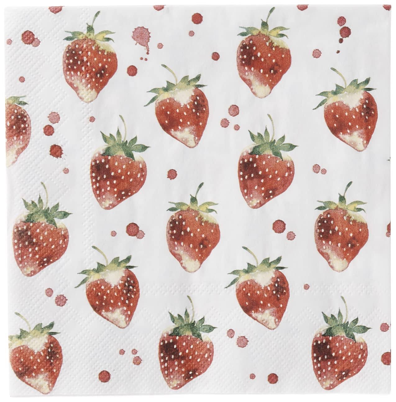 IHR - Lunch Napkins - Soft Strawberries