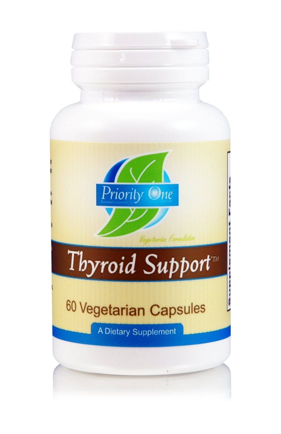 Priority One Thyroid Support - 60 Vegetarian Capsules