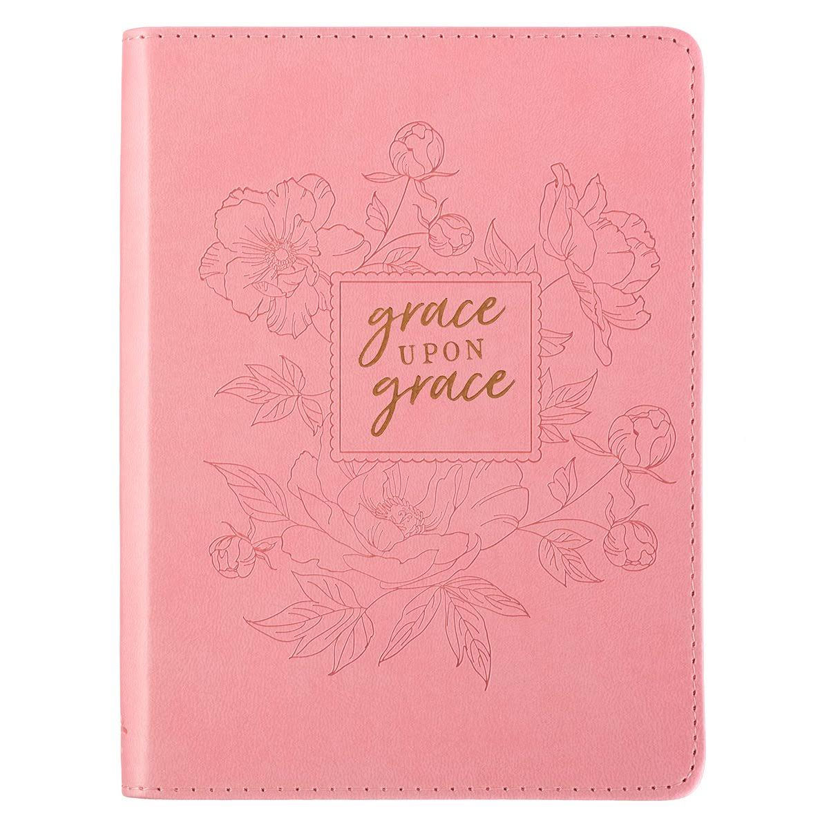 Classic Luxleather Journal: Grace Upon Grace - Christian Art Gifts