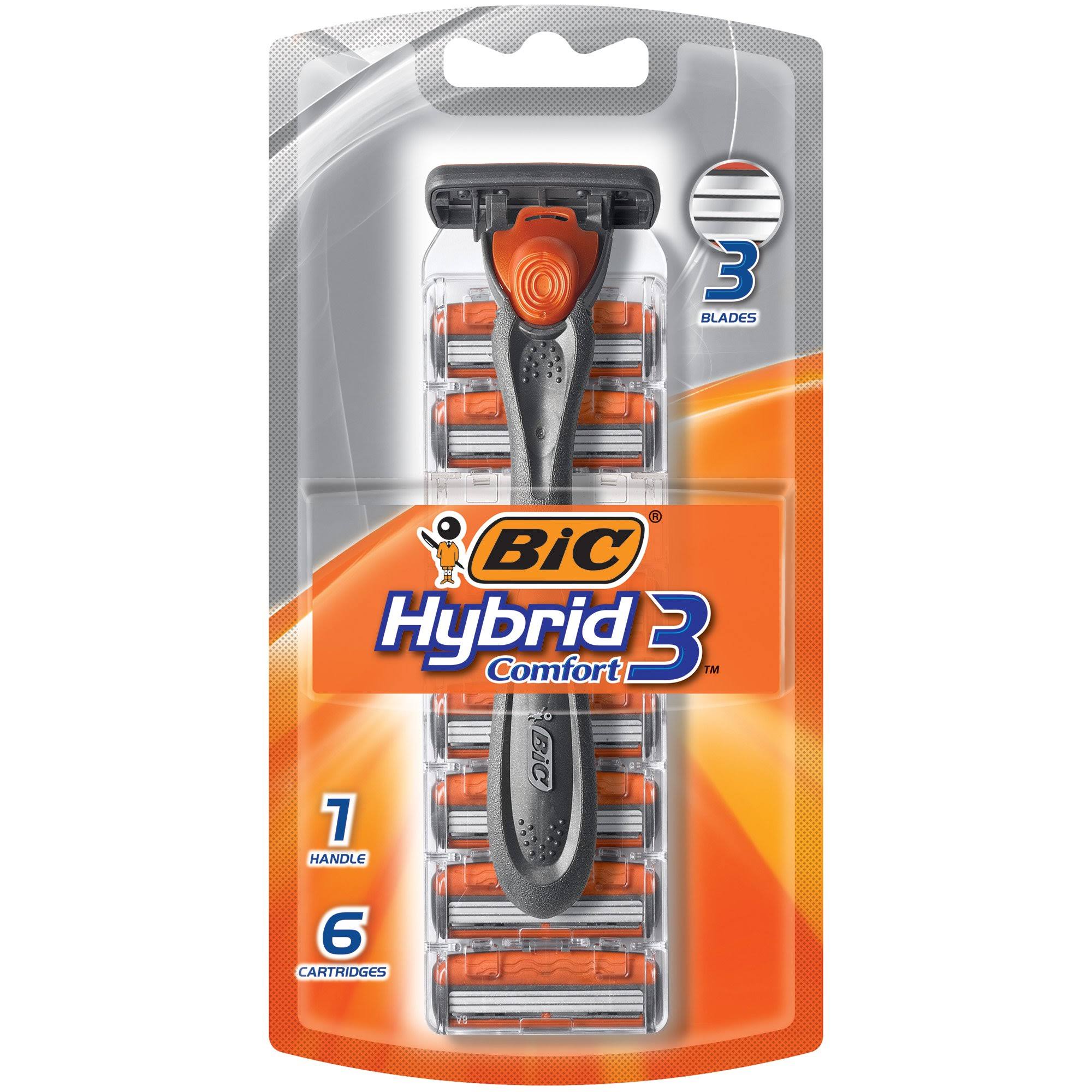 BIC 7-Piece Hybrid 3 Comfort Disposable Men's Razor