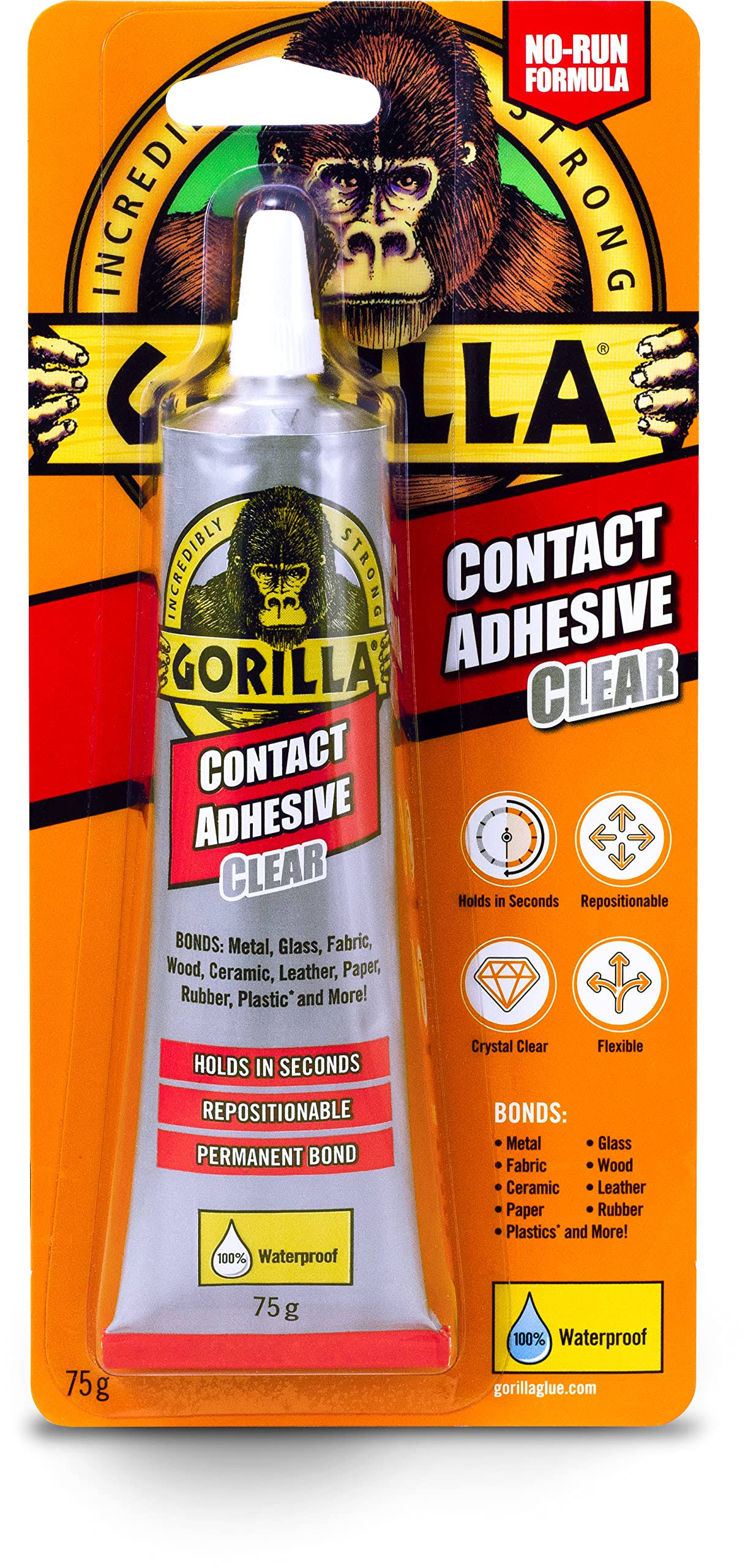 Gorilla Clear Contact Adhesive 75g