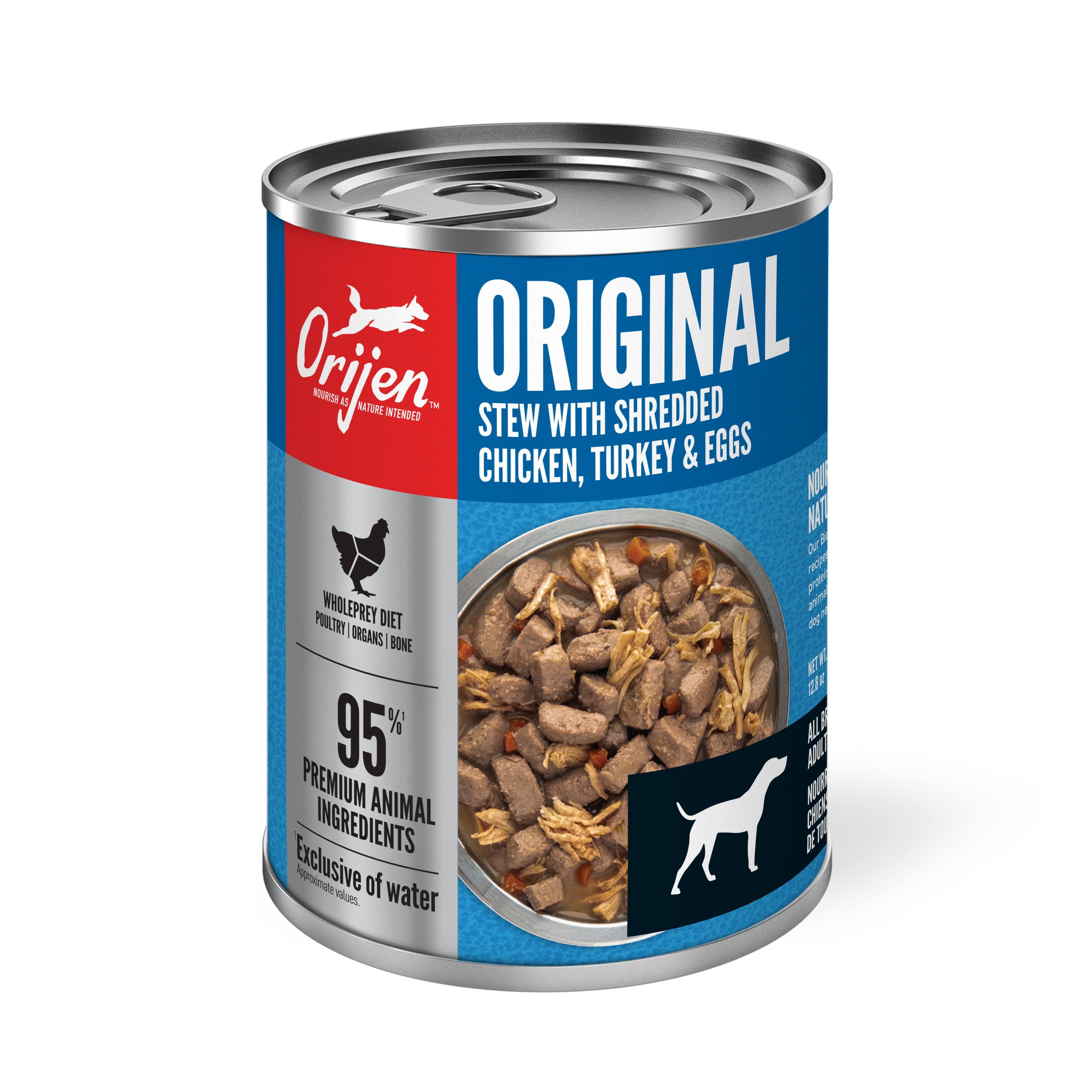 Orijen Original Stew with Chicken, Turkey & Eggs Dog Food, 12.8-oz