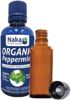 100% Pure Peppermint Essential Oil (Organic) - 50ml + Bonus