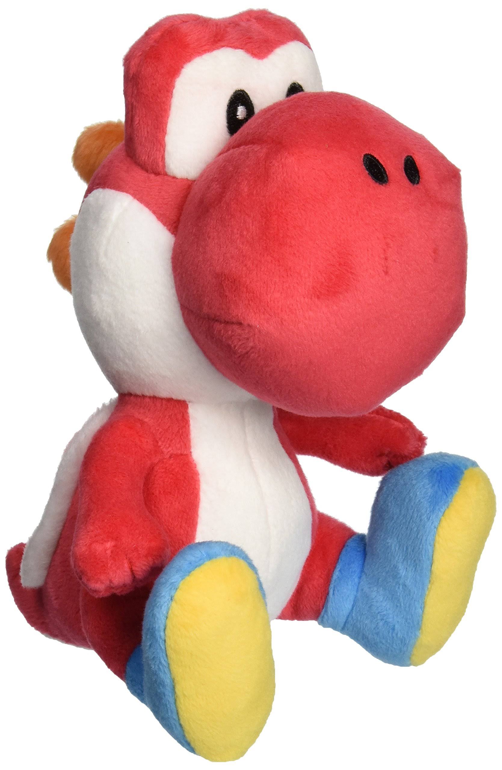 Nintendo Super Mario Bros Red Yoshi Stuffed Plush Toy - 6"