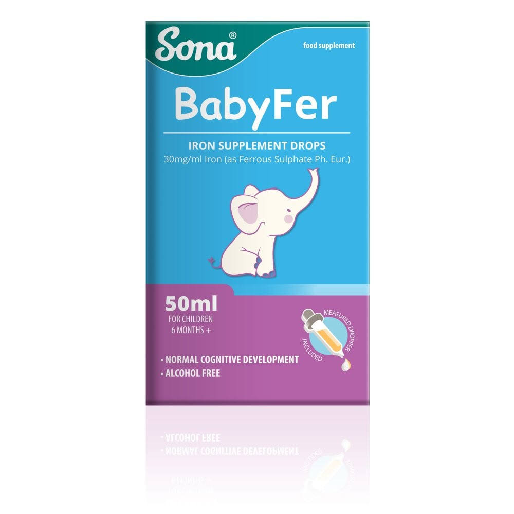 Sona Babyfer - Iron Supplement Drops For Babies and Children 50ml