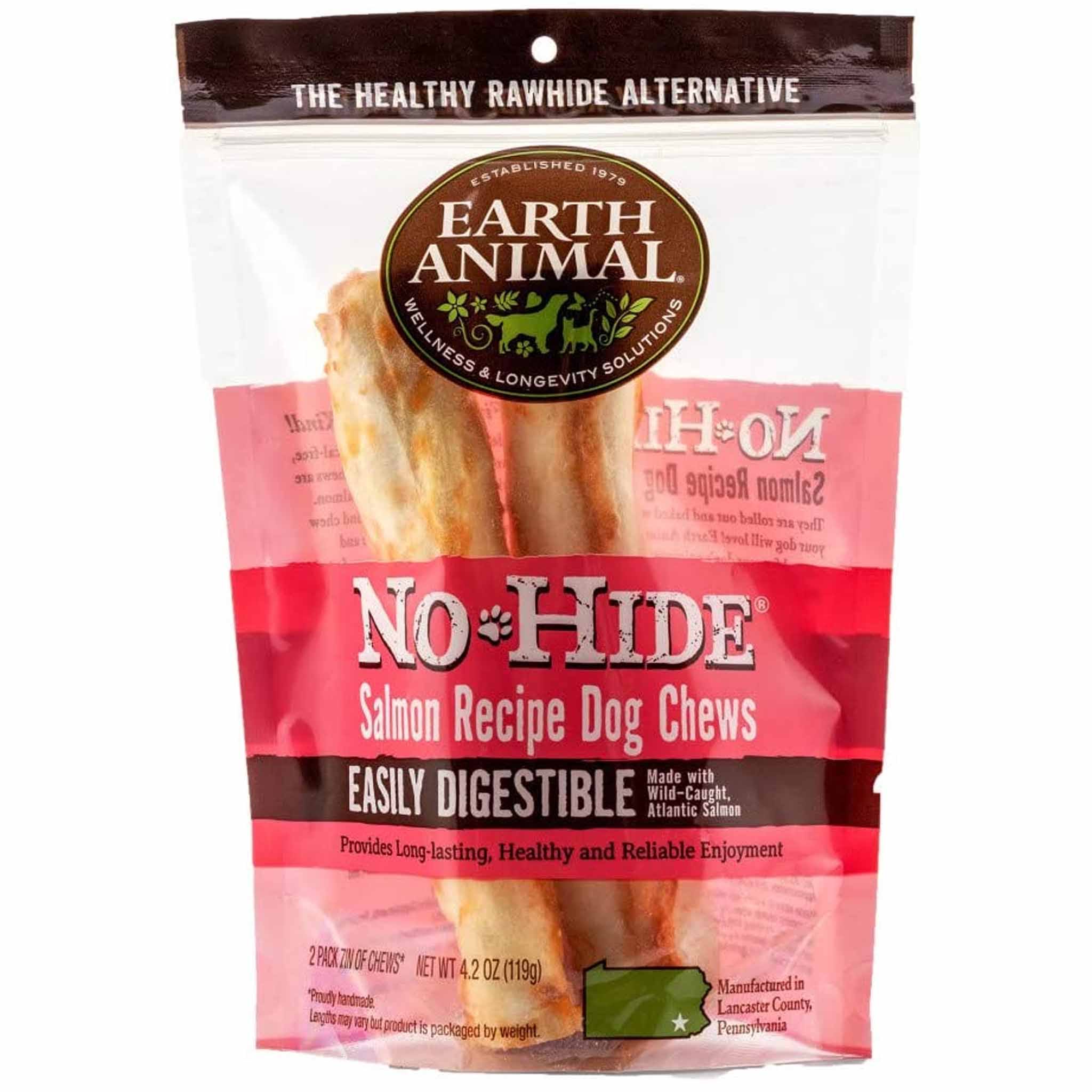 Earth Animal 7 in No-Hide Salmon Chew For Dogs