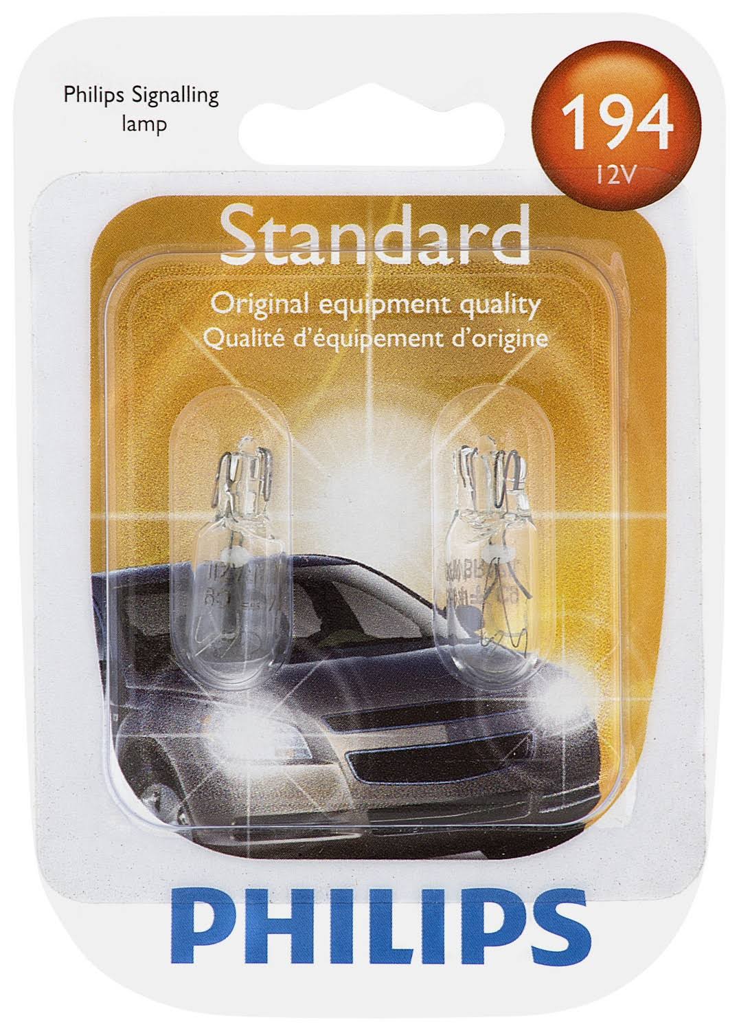 Philips Standard Miniature 194, Pack of 2 | General | Best Price Guarantee | Free Shipping On All Orders | Delivery Guaranteed