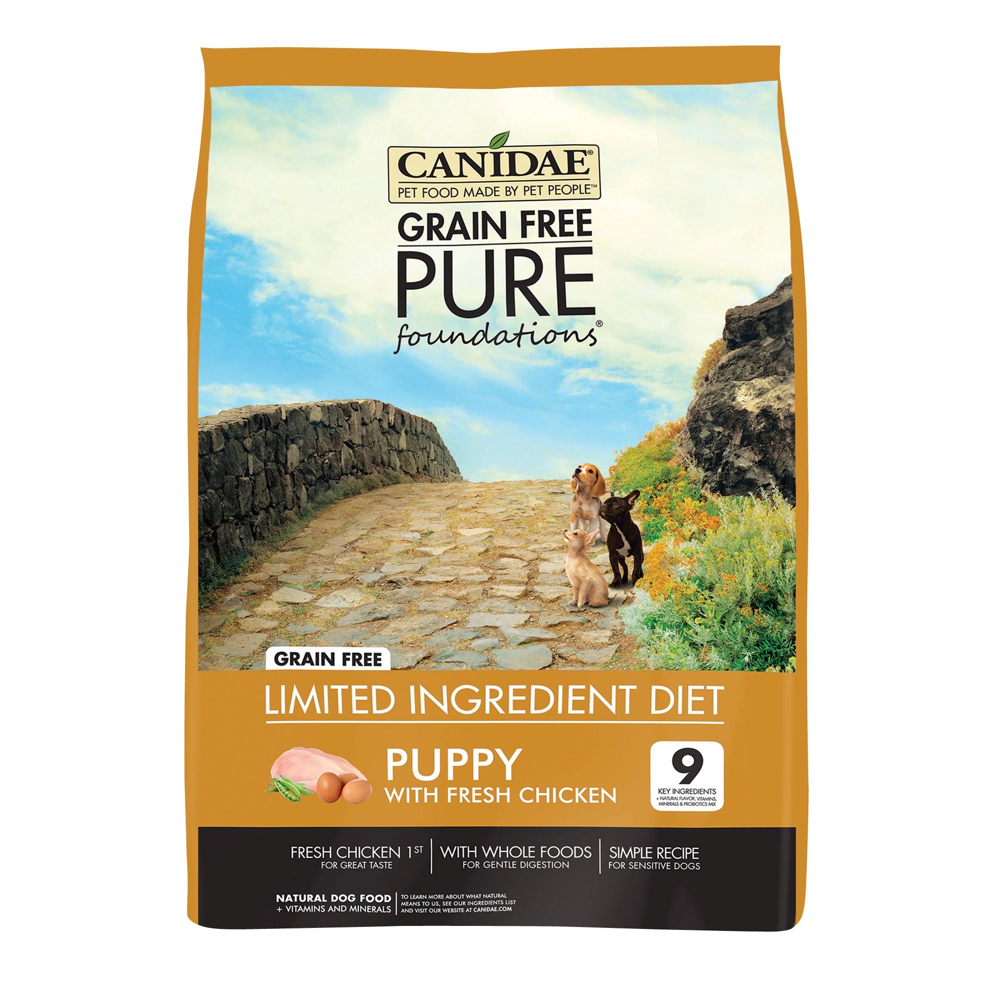 Canidae Grain Free Pure Dry Dog Food - Fresh Chicken for Puppies, 24lbs