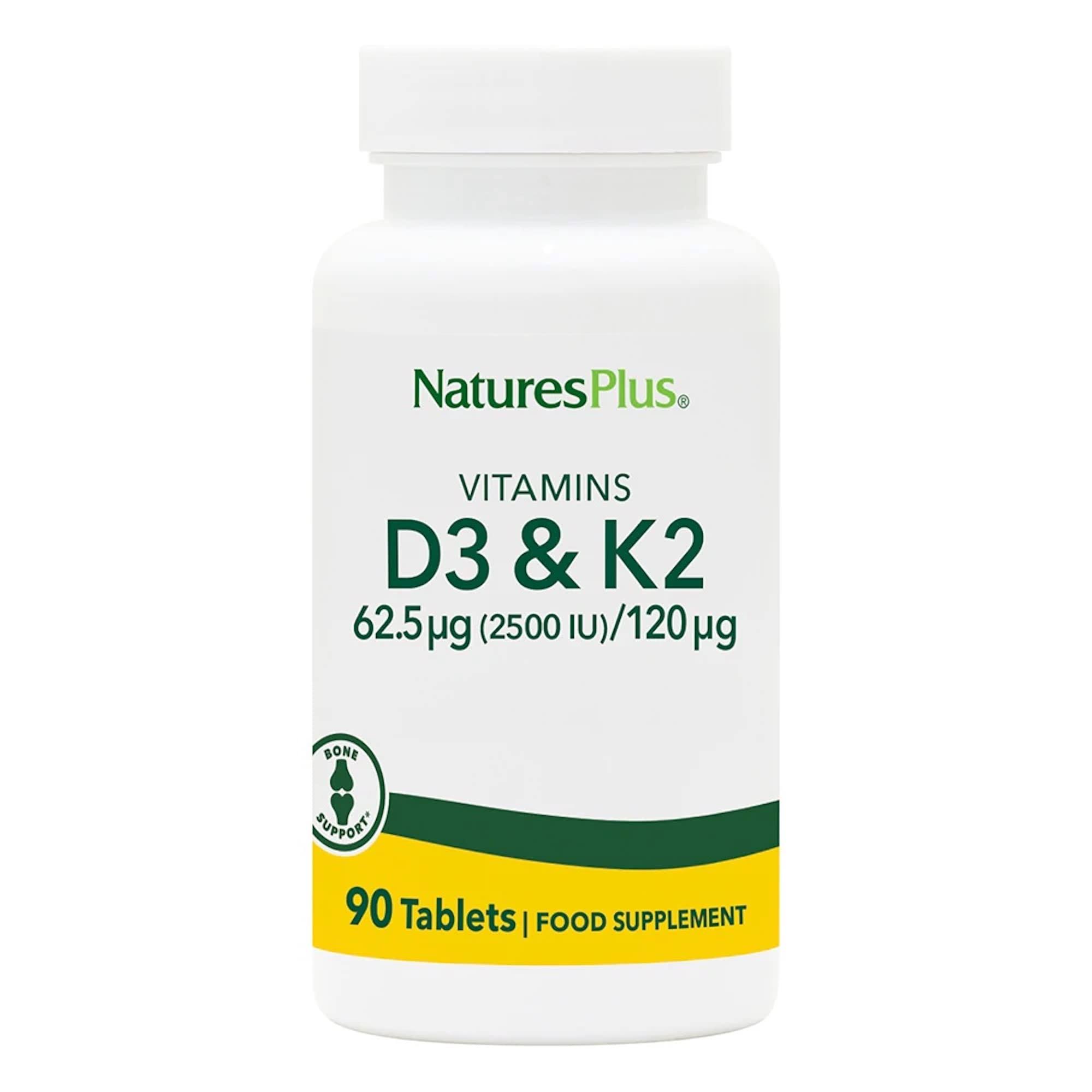 Nature's Plus Vitamin D3 + K2 90 tablets