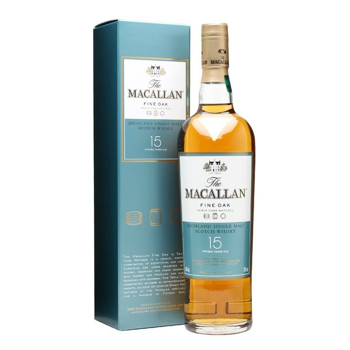 Macallan Fine Oak 15 Years Old Scotch Whiskey - 700ml