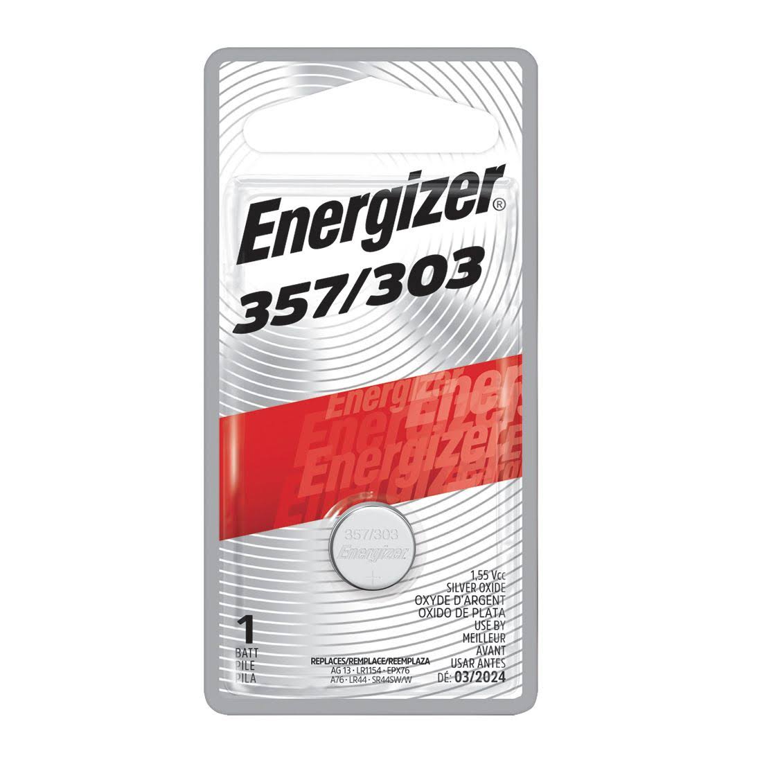 Energizer Silver Oxide 357 303 Battery - 1.5V