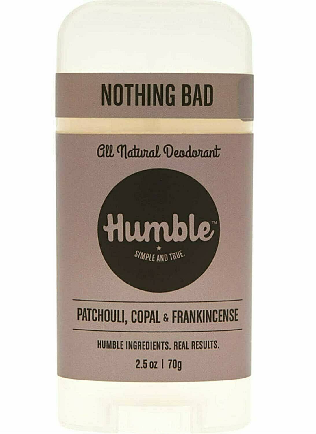 Humble Natural Deodorant - Patchouli, Copal and Frankincense, 2.5oz