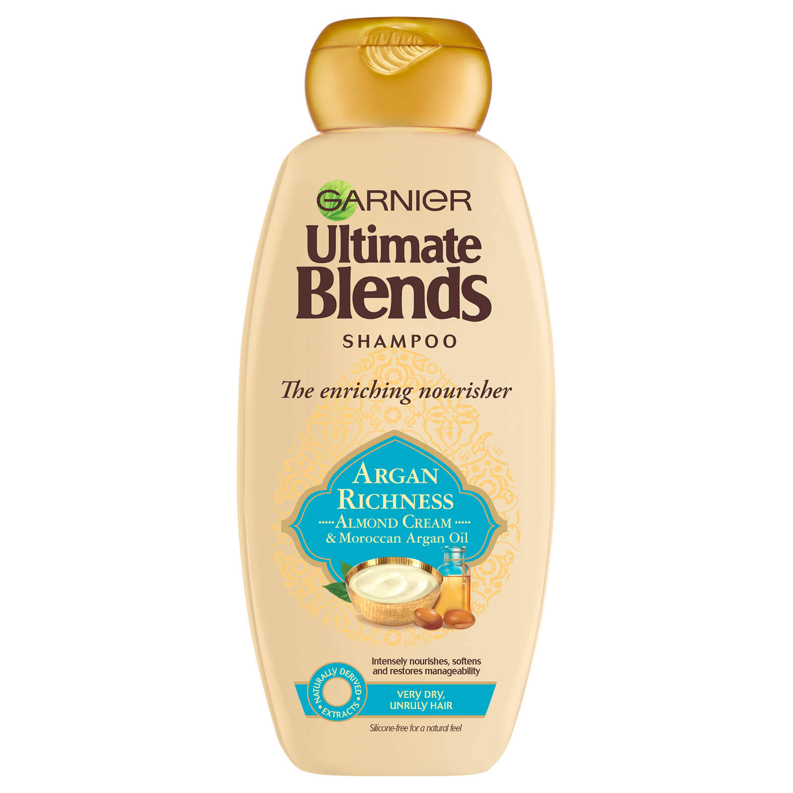Garnier Ultimate Blends Argan Oil and Almond Cream Dry Hair Shampoo - 360ml