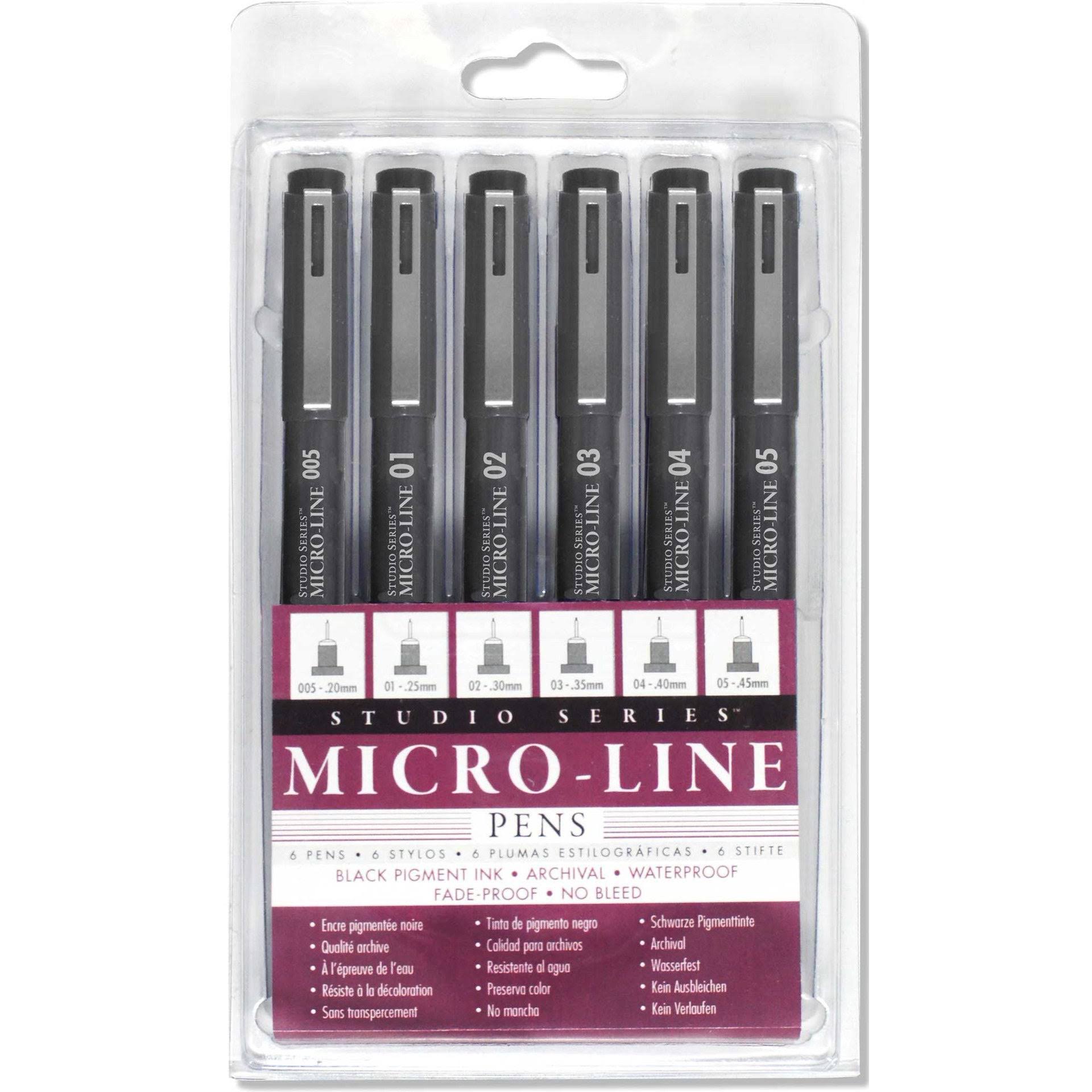 Studio Series Micro-Line Pen Set (Set Of 6)