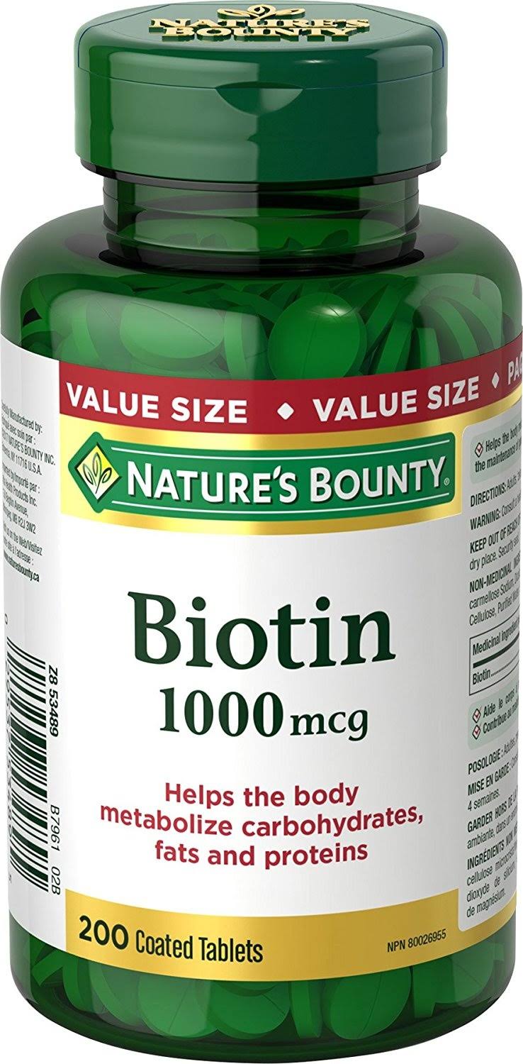 Nature's Bounty Biotin Dietary Supplement - 1000mcg, 200ct