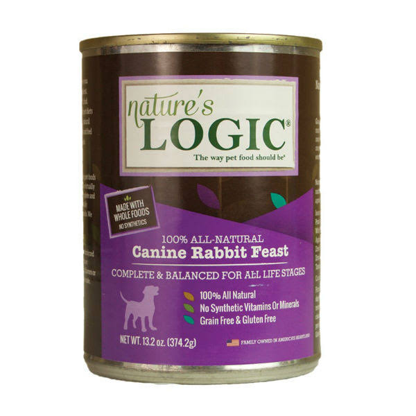 Nature's Logic Canned Dog Food - Canine Rabbit Feast