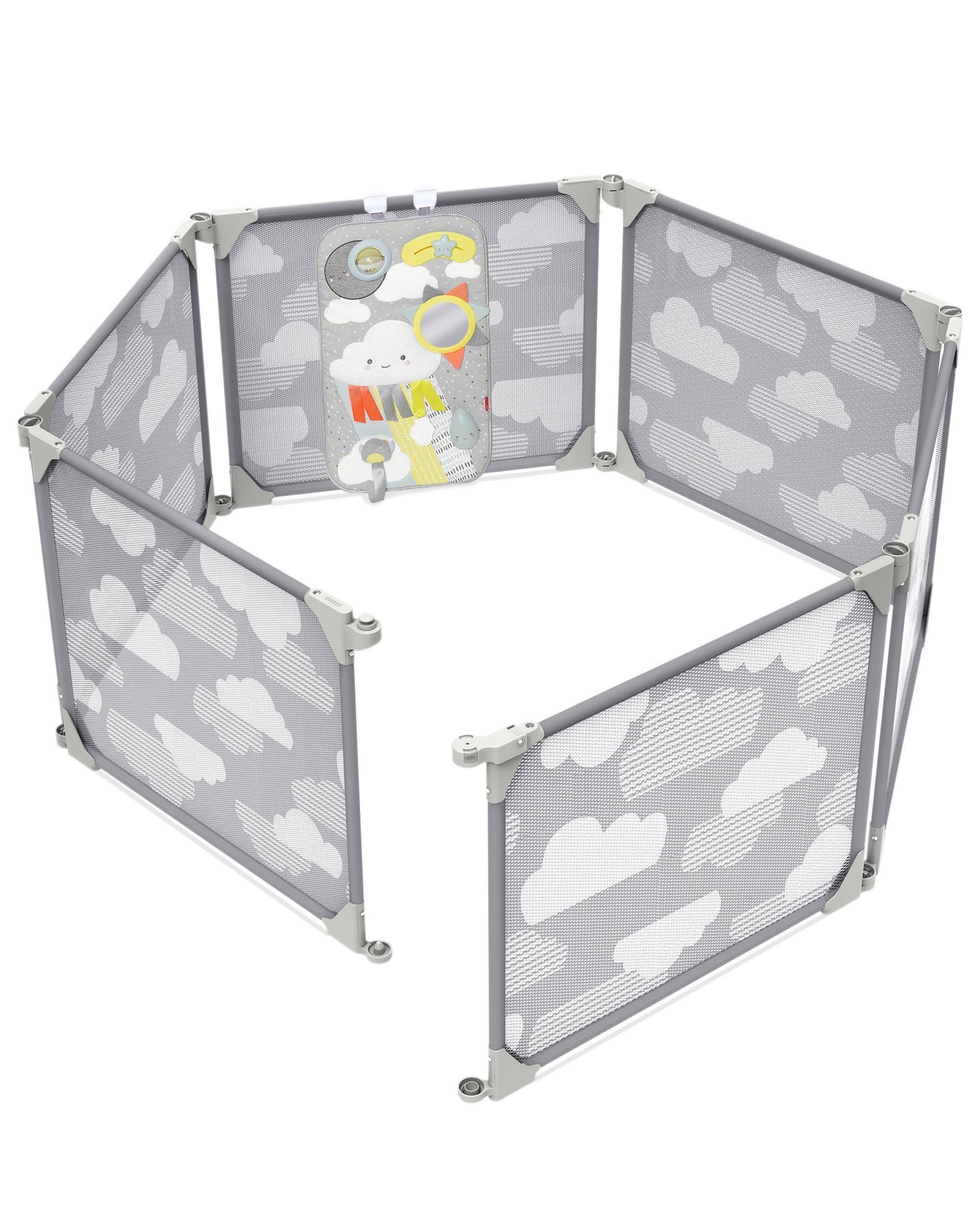 Skip Hop Expandable Wall Mounted Baby Playpen - Silver