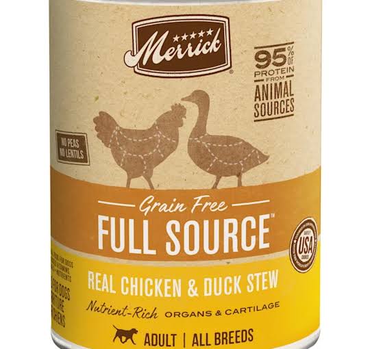 Merrick Full Source Real Chicken & Duck Stew Grain-Free Canned Dog Food