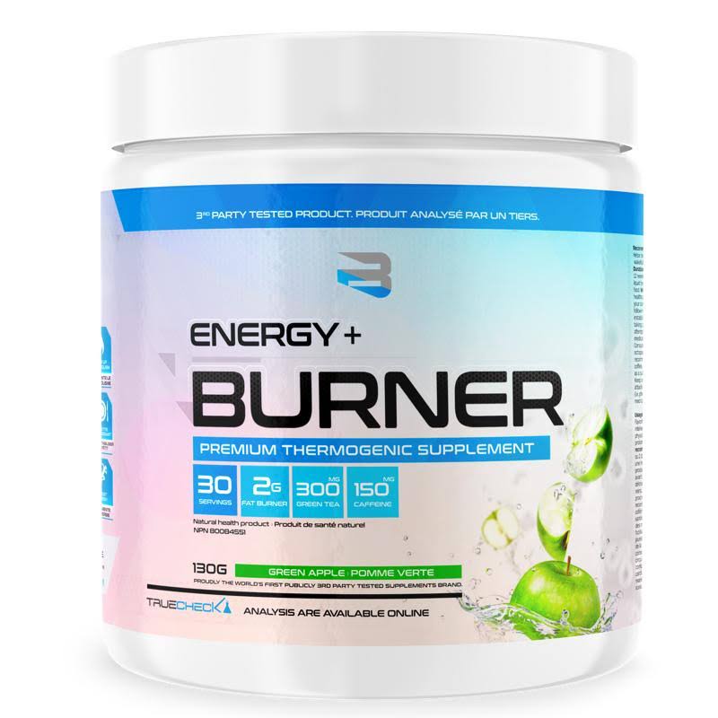 Believe Supplements Energy + Burner 30 Servings / Green Apple