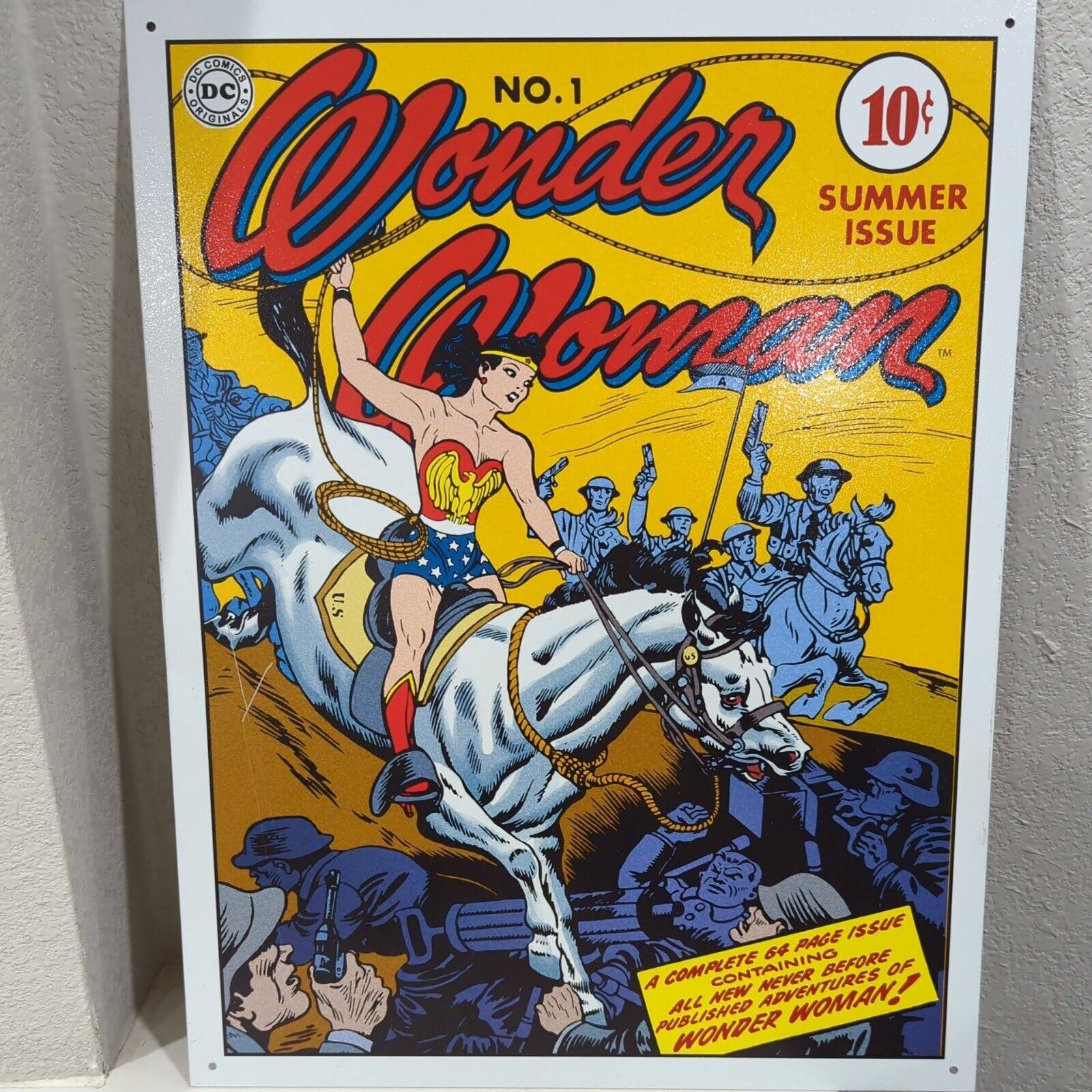 Wonder Woman Tin Sign - 16 x 12.5