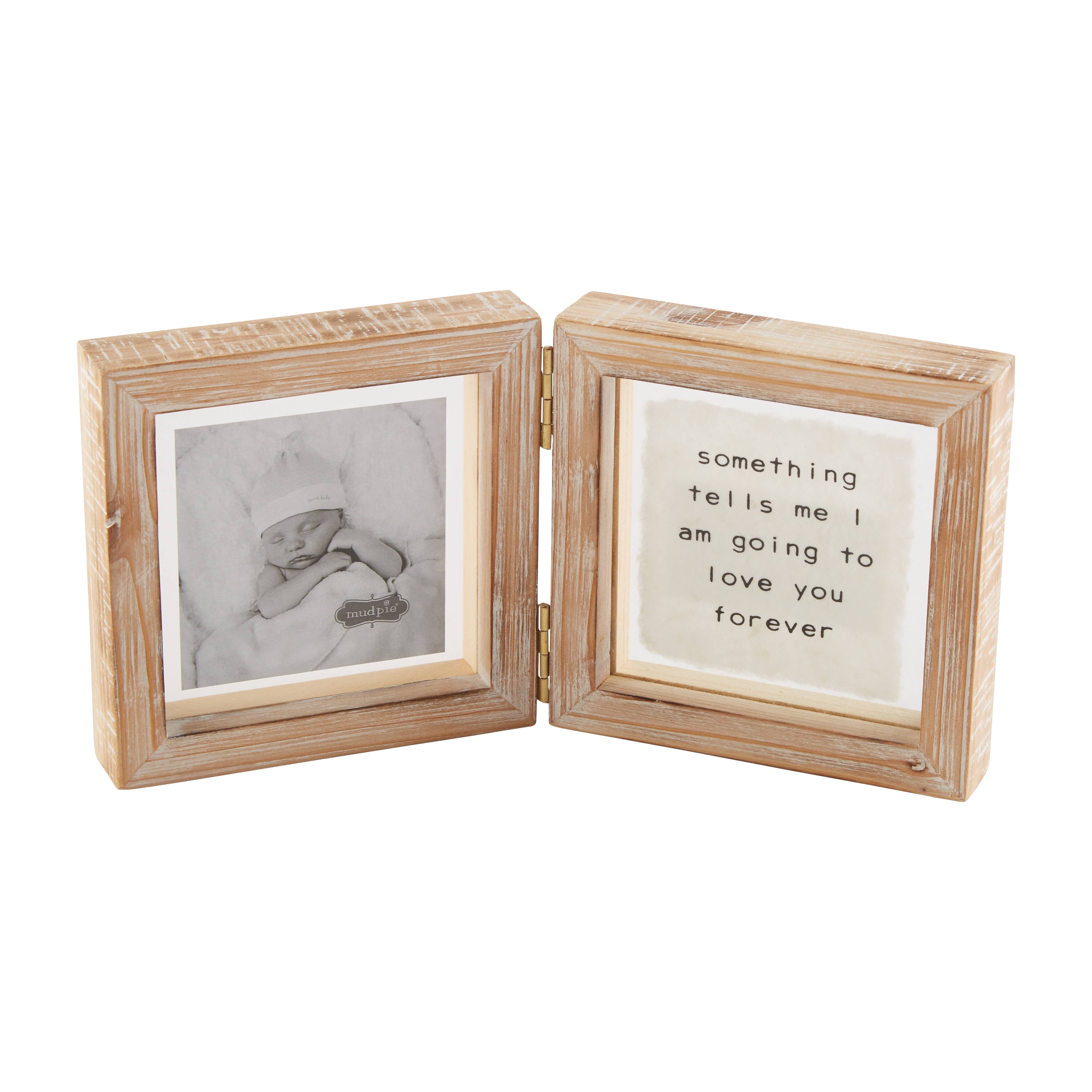 Mud Pie Baby Forever Glass Hinged Frame