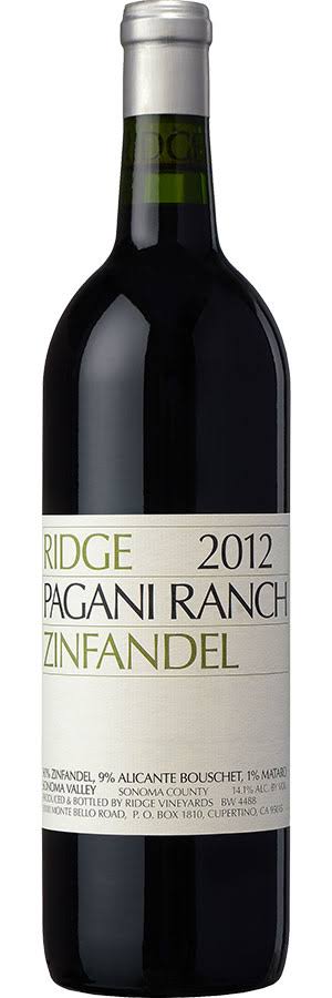 Ridge Pagani Ranch Zinfandel - 750ml, Usa