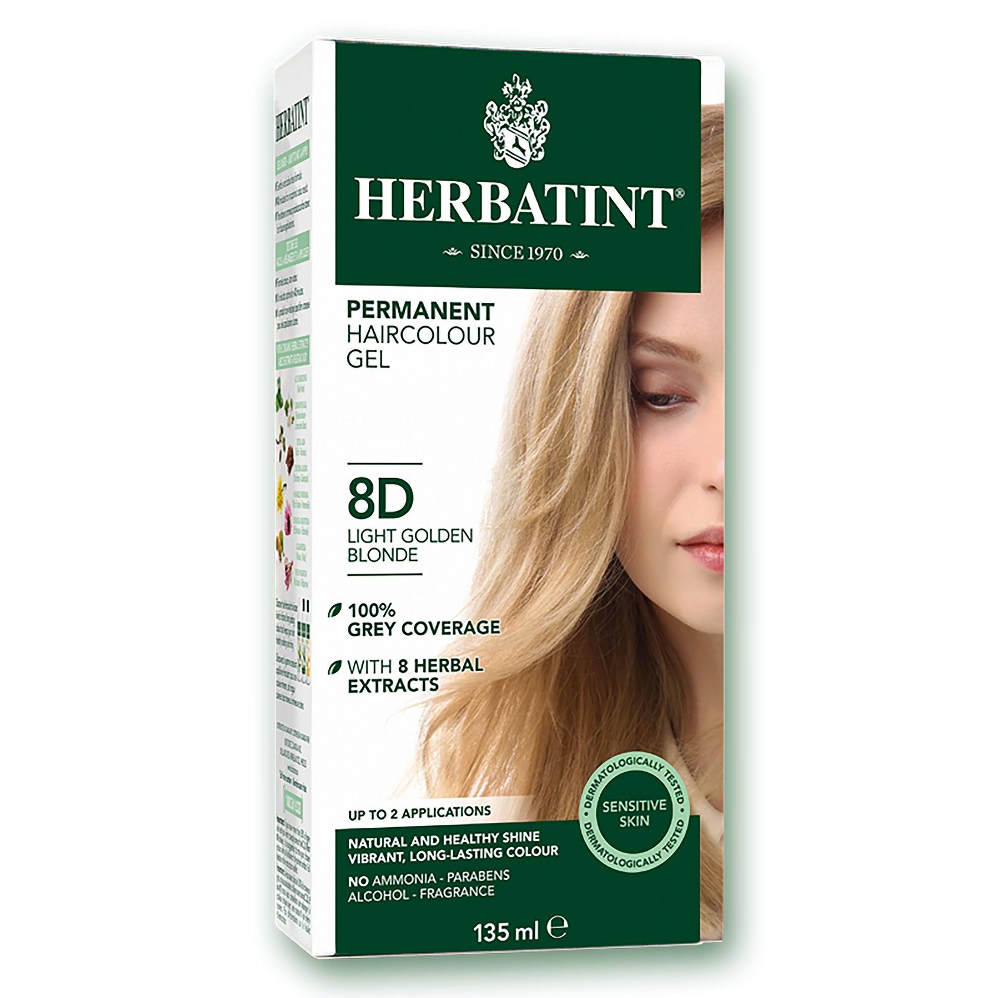 Herbatint Permanent Herbal Haircolour Gel - With Aloe Vera, 5D Light Chestnut, 135ml