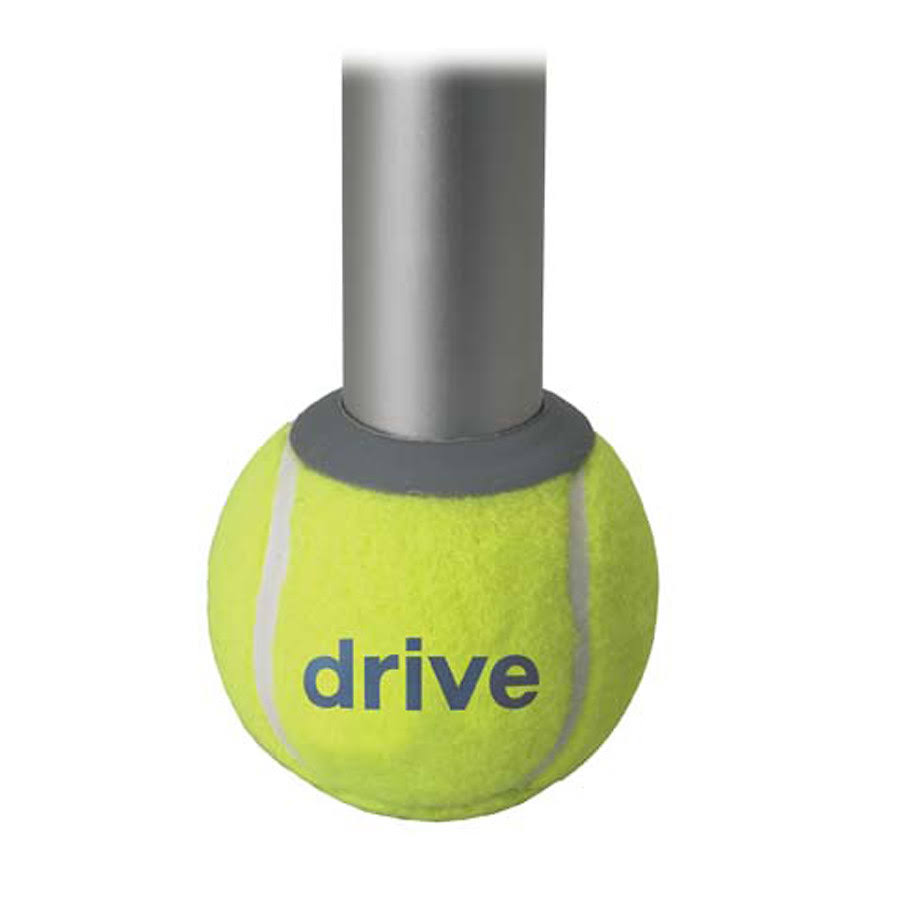 Deluxe Walker Rear Tennis Ball Glides - Yellow with Can