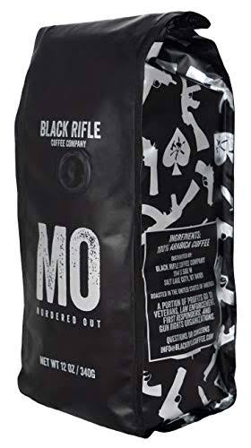 Black Rifle Coffee Company Murdered Out Coffee Dark Roast Ground, 12 Ounce Bag