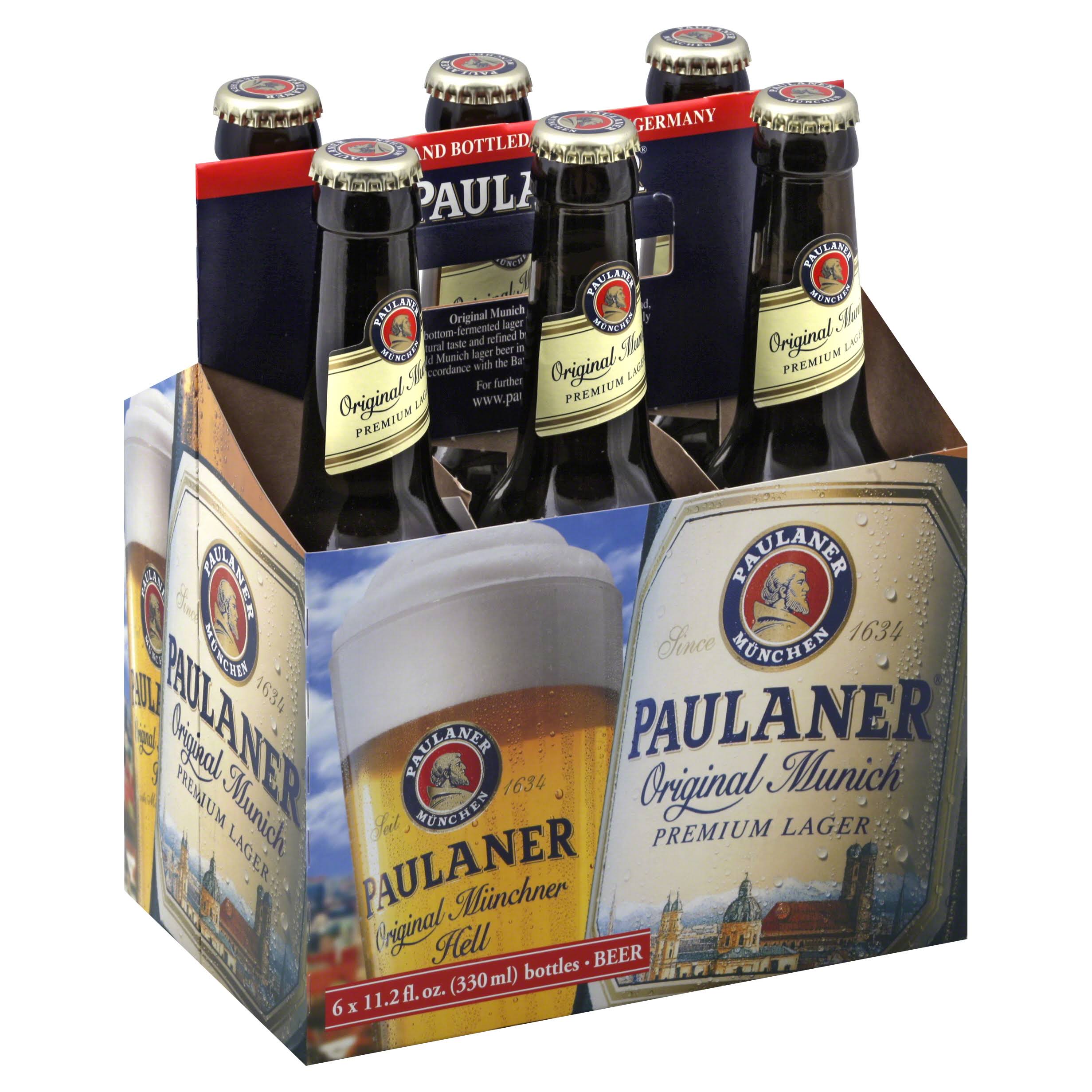 Paulaner Lager, Premium, Original Munich - 6 pack, 11.2 fl oz bottles