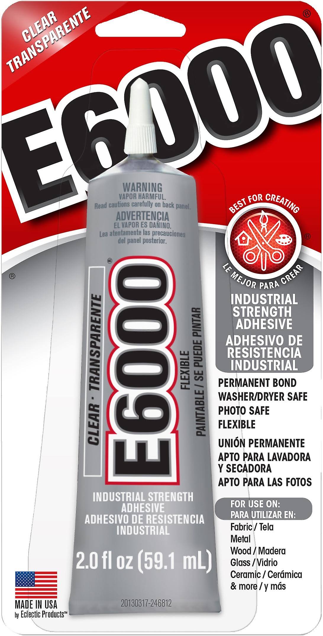 E-6000 Craft Adhesive - Clear, 2oz