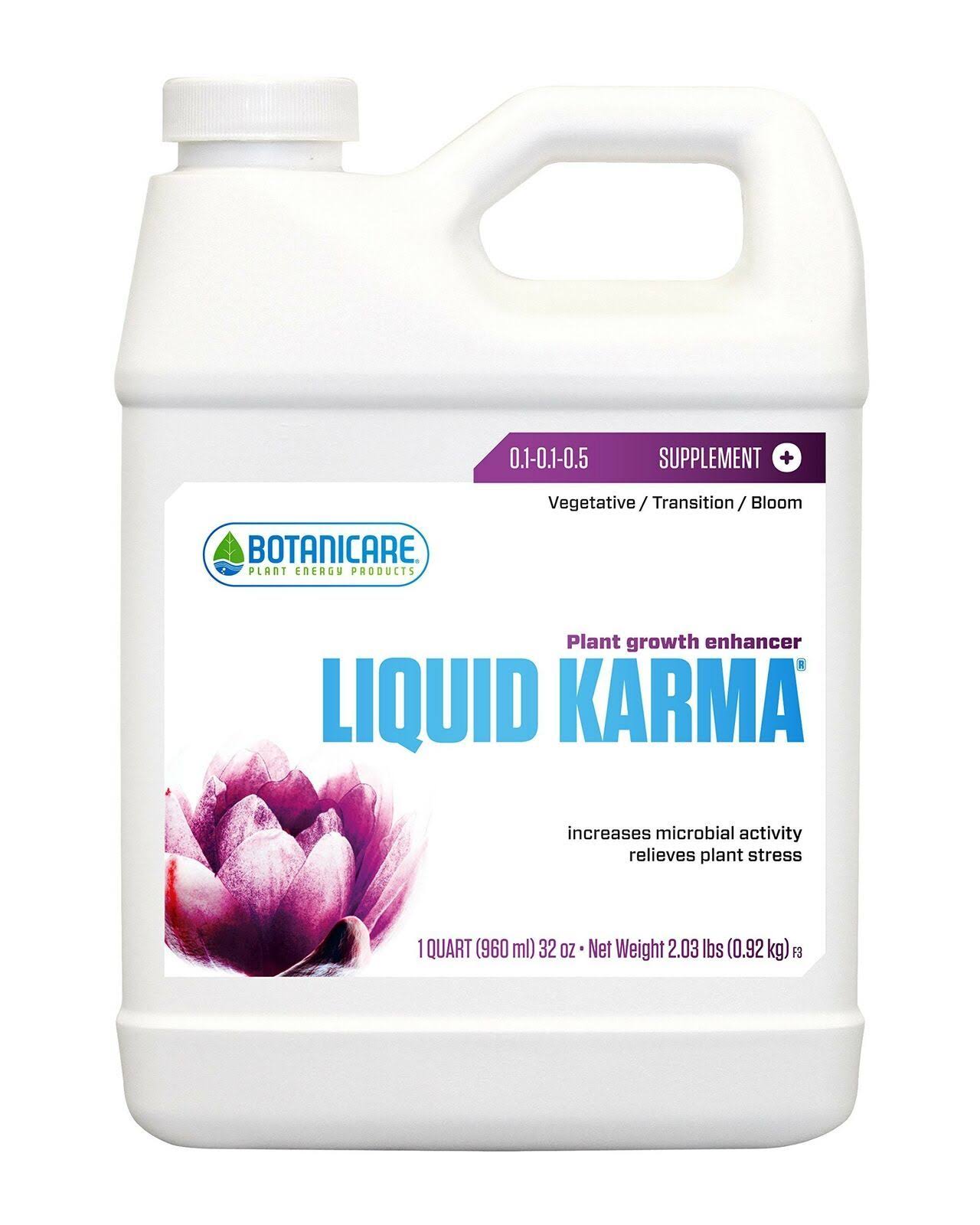 Botanicare Liquid Karma Plant Growth Enhancer Supplement 0.1-0.1-0.5 Formula - 1qt