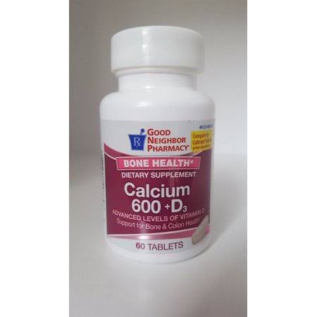 Good Neighbor Pharmacy Bone Health Calcium 600 +D3 60 Tablets