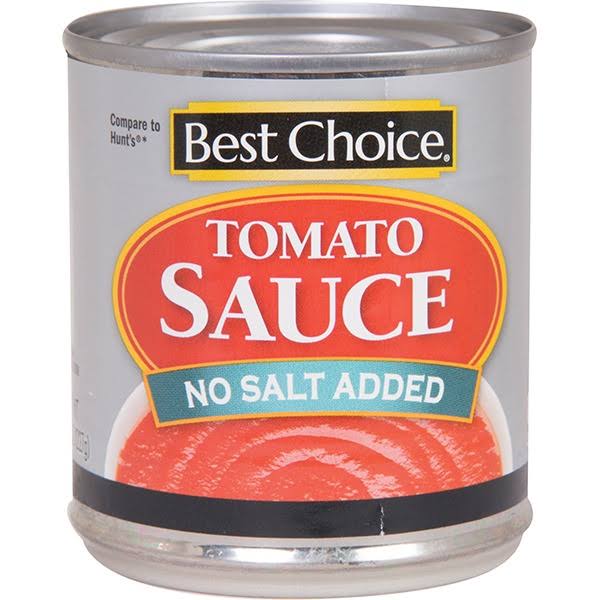 Best Choice No Salt Tomato Sauce - 8 oz
